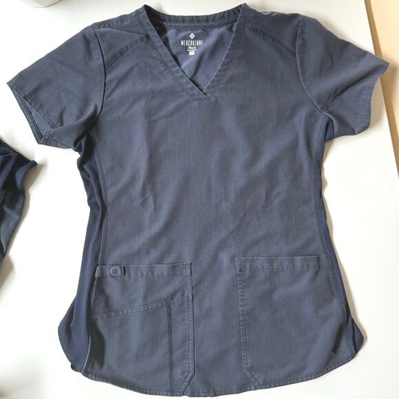 Med Couture Scrub SET V-Neck Top 4 Pockets MC7459 & Jogger Pant 5 Pocket MC7459 - Picture 5 of 8